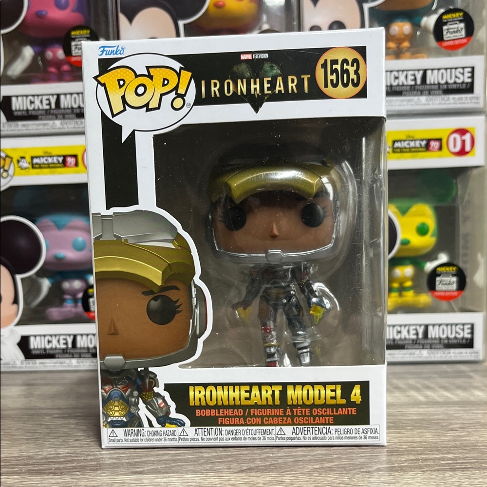 Funko Pop Ironheart Model 4 with Gold and Silver Accents